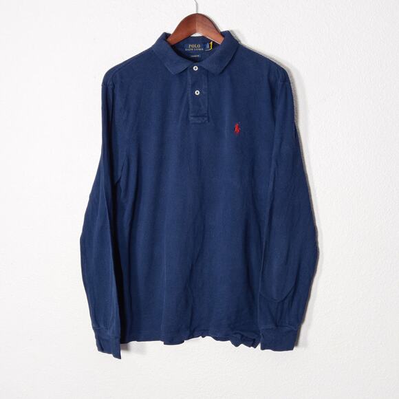 Polo by Ralph Lauren Other - Polo Ralph Lauren Men’s Long Sleeve Polo Shirt Classic Fit Navy Red Pony Large